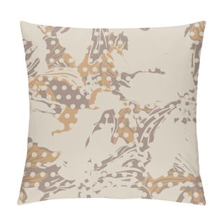 Personality  Neutral Colour Floral Dotted Seamless Pattern Design For Fashion Textiles And Graphics Pillow Covers