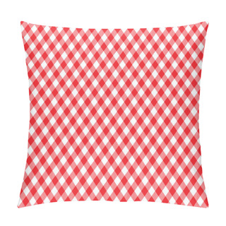 Personality  Red Tablecloth Diagonal Background Seamless Pattern Pillow Covers