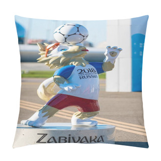 Personality  SOCHI, RUSSIA - DECEMBER 12, 2017: The Official Mascot Of The 20 Pillow Covers