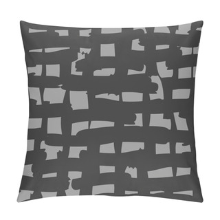 Personality  Geometric Rough Pattern With Random Intersecting Lines. Pillow Covers