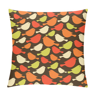 Personality  Colorful Birds Seamless Patterns. Pillow Covers