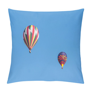 Personality  Two Hot Air Balloons Flying Pillow Covers