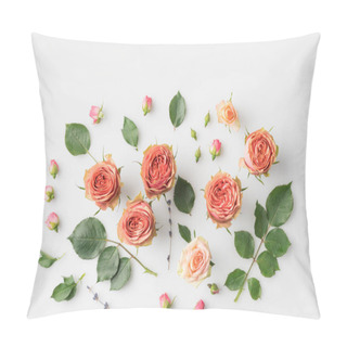 Personality  Pink Rose Flowers And Petals Pillow Covers