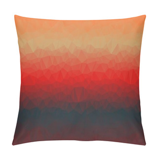 Personality  Polygonal Background With Black And Red Pattern Pillow Covers
