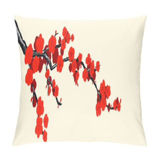 Personality  Cherry Tree Branch Pillow Covers