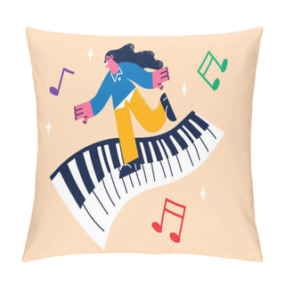 Personality  Music And Arts Entertainment Concept. Pillow Covers