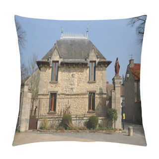 Personality  A House At The Entrance Of Vigny Castle Pillow Covers