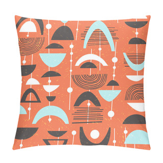 Personality  Seamless Abstract Mid Century Modern Pattern For Backgrounds, Fabric Design, Wrapping Paper, Scrapbooks And Covers. Fun Retro Design. Vector Illustration. Pillow Covers