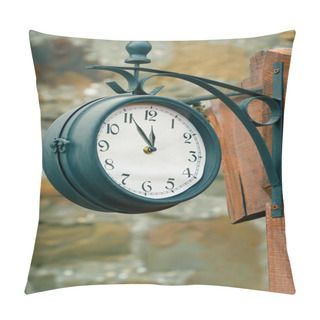 Personality  Vintage Street Clock Pillow Covers