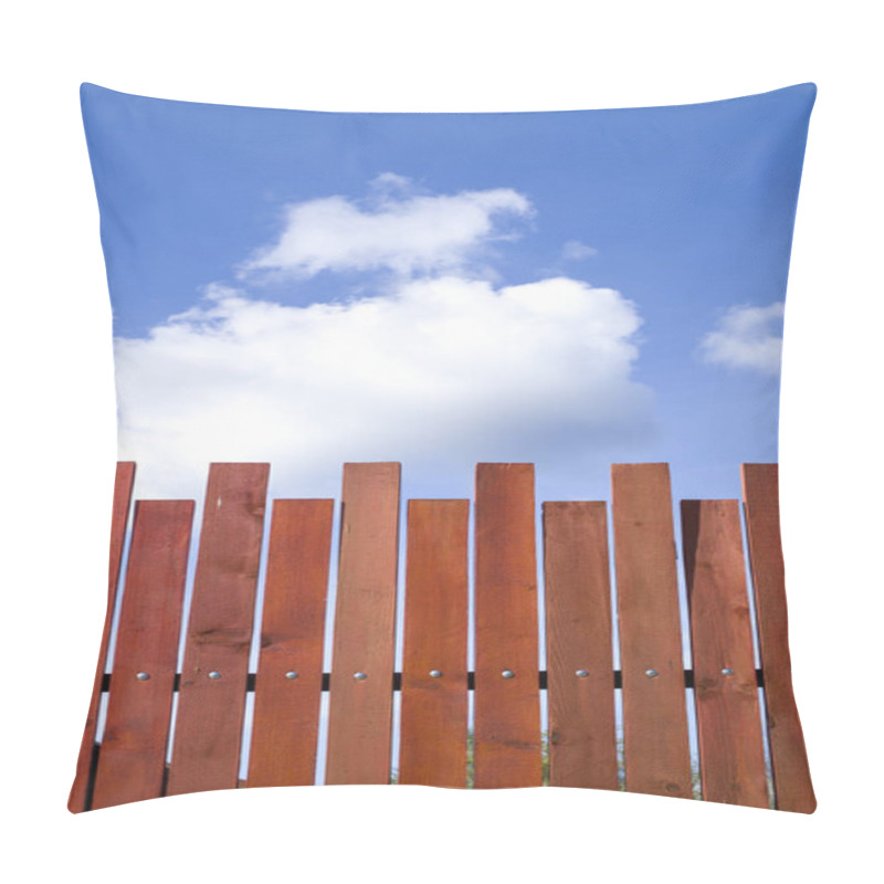 Personality  New Red Wooden Fence  Pillow Covers