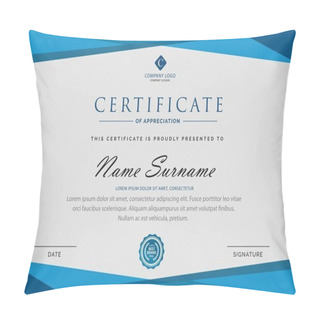 Personality  Creative Multipurpose Professional Award Certificate Template Design For All Types Company Pillow Covers