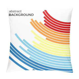 Personality  Abstract Background With Bright Rainbow Colorful Lines. Colored Circles With Place For Your Text Pillow Covers