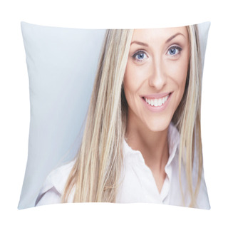 Personality  Smiling Woman Pillow Covers