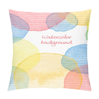 Personality  Hand Painted Watercolor Background. Pillow Covers