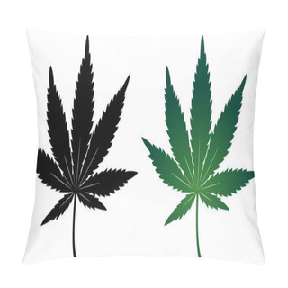 Personality  Cannabis Leaf Pillow Covers
