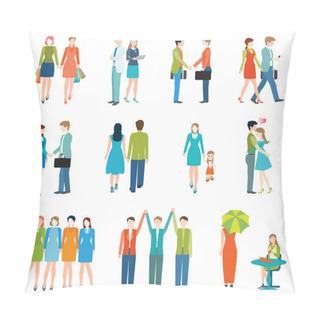 Personality  People In Various Lifestyles. Pillow Covers