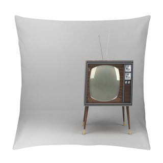 Personality  Wood Veneer Vintage TV Pillow Covers