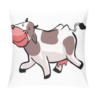 Personality Funny Cartoon Cow Pillow Covers