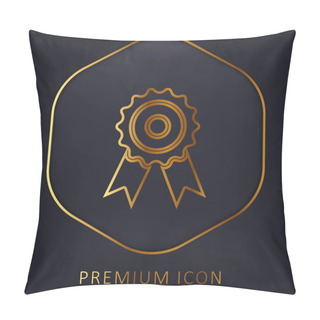 Personality  Award Golden Line Premium Logo Or Icon Pillow Covers