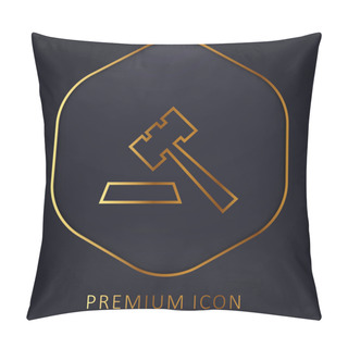 Personality  Auction Golden Line Premium Logo Or Icon Pillow Covers