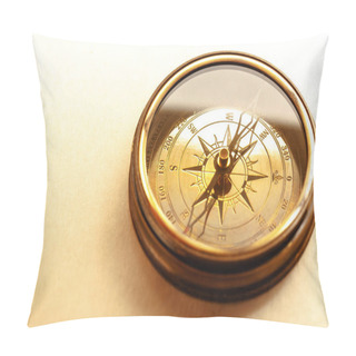 Personality  Vintage Brown Compass Pillow Covers