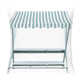 Personality  Market Stall With Stripped Awning Pillow Covers