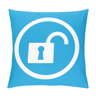 Personality  Unlocked Sign Icon Pillow Covers