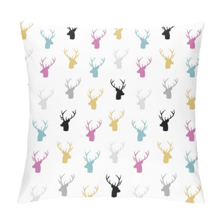 Personality   Deers Silhouette Seamless Pattern Pillow Covers