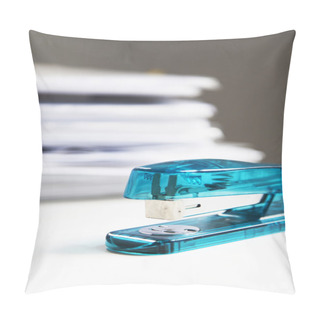 Personality  Stapler On White Table Pillow Covers