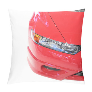 Personality  Head Lamp Of Red Car Pillow Covers
