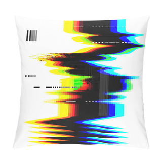 Personality  Glitch Noise Distortion Pillow Covers