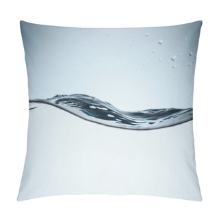 Personality  Minimalistic Texture With Water Splash, Isolated On White Pillow Covers
