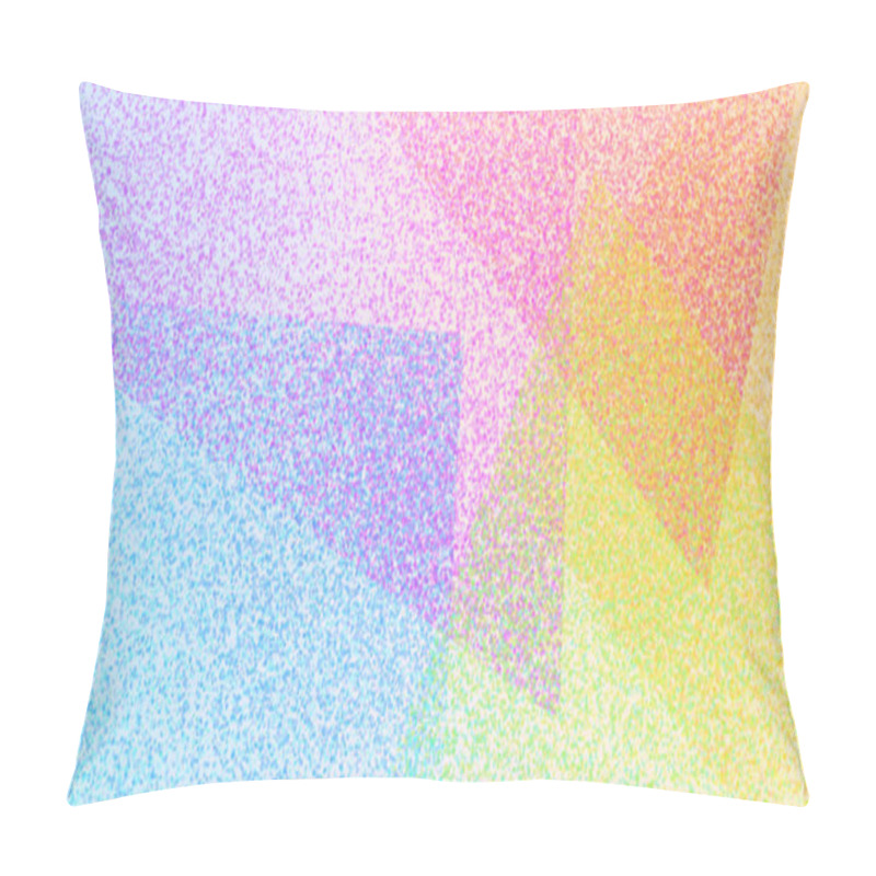 Personality  multicolor abstract grainy elegant background with squares and corners, gometric light bright multicolored banner pillow covers