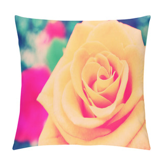 Personality  Beautiful Orange Rose Pillow Covers