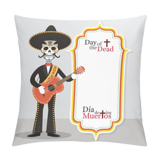 Personality  Day Of The Dead Skull Mariachi Pillow Covers
