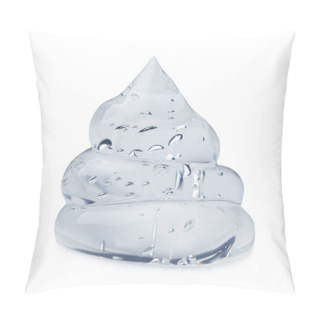Personality  Sample Of Transparent Cosmetic Gel On Light Background Pillow Covers