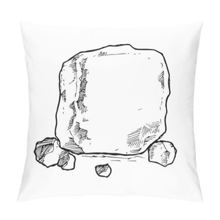 Personality  Sketchy Stone Pillow Covers