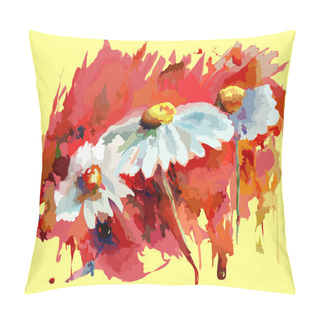 Personality  Watercolor Flowers Pillow Covers
