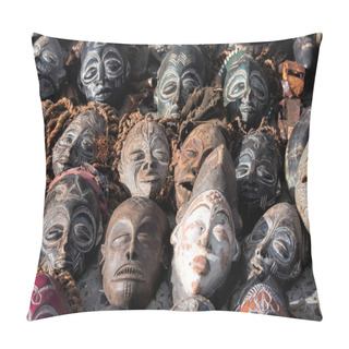 Personality  Tribal African Masks Pillow Covers