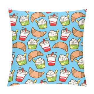 Personality  Food And Beverage Seamless Background Pillow Covers