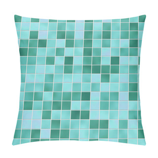 Personality  Green Tiles Texture Pillow Covers