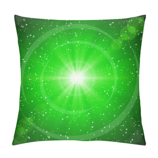 Personality  Abstract Green Background For St. Patrick's Day. Pillow Covers