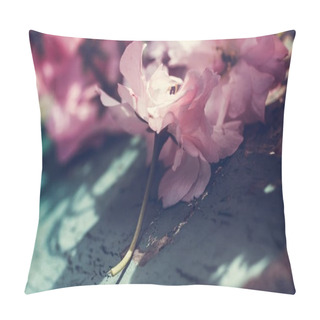 Personality  Instagram Style Japanese Cherry Blossom Background Pillow Covers