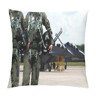 Personality  Air Force Pilots Walking Away From Jet Fighters Pillow Covers