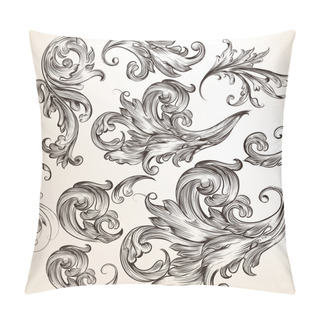 Personality  Collection Of Vector Decorative Flourishes For Design Pillow Covers