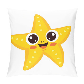Personality  Cartoon Drawing Of A Starfish Pillow Covers