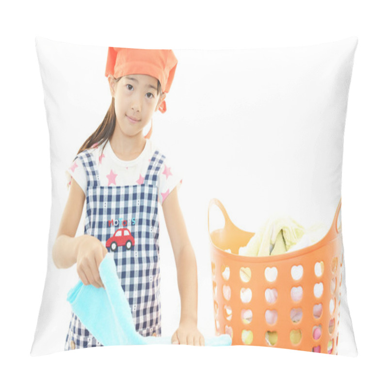 Personality  Child Folding Laundry Pillow Covers