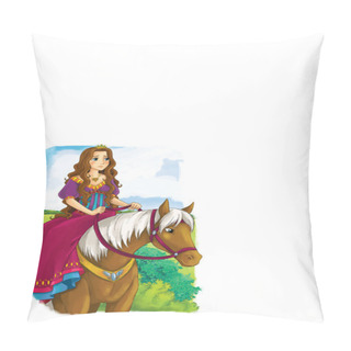 Personality  The Princess And The Horse Pillow Covers