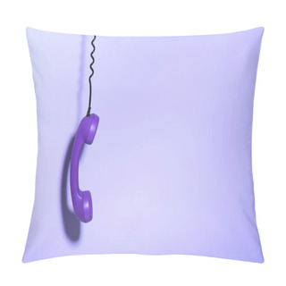Personality  Hanging Purple Phone Handset, Ultra Violet Trend Pillow Covers