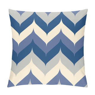 Personality  Chevron Pattern With Pointed And Rounded Edges Pillow Covers